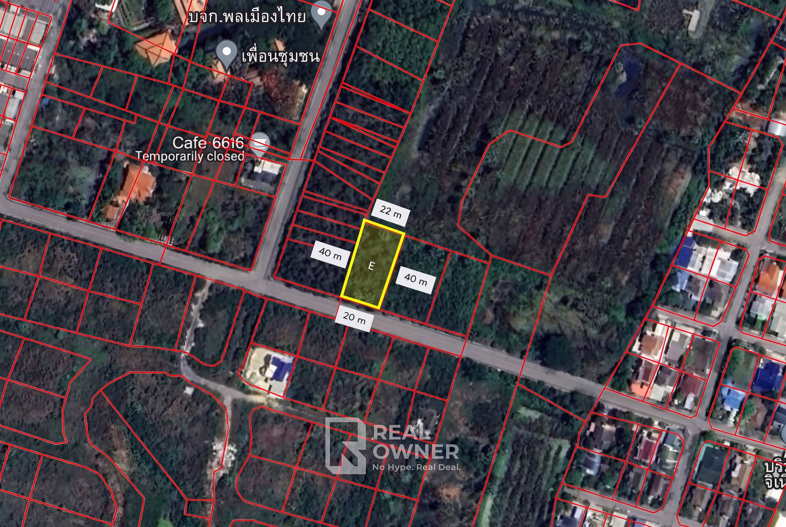 แผนผังแปลงเดี่ยว E ท่าพระยา นครชัยศรี