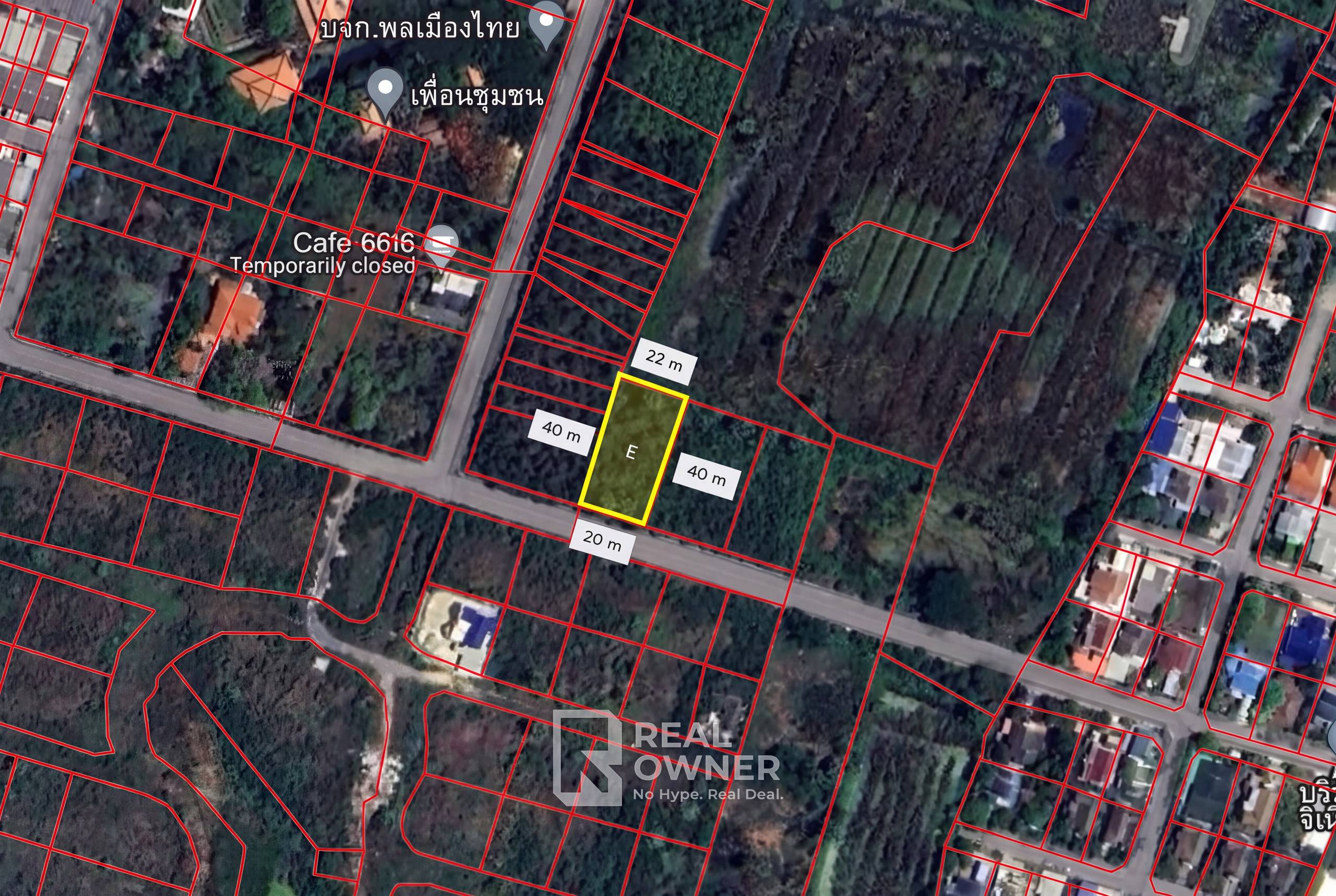 แผนผังแปลงเดี่ยว E ท่าพระยา นครชัยศรี